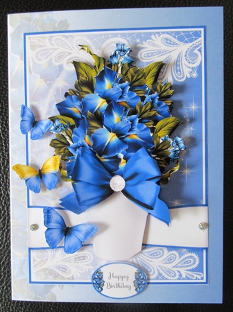 Beautiful Vase of Flowers 7x5 Mini Kit 6 by Davina Rundle