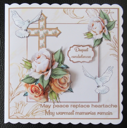 May peace replace heartache 7x7 by Davina Rundle