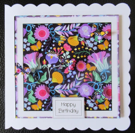 Simple Bright Floral Print 4 by Davina Rundle