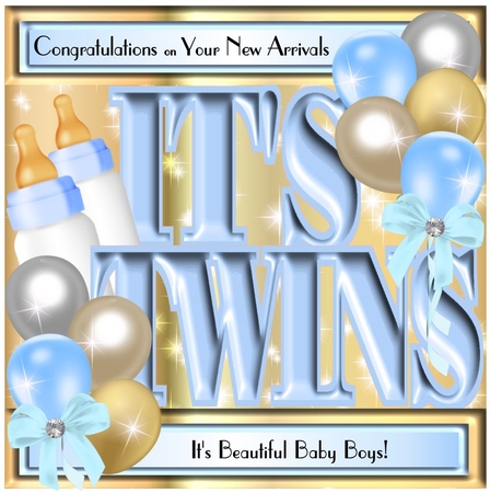 New Baby Blue - Its Twins! by Davina Rundle