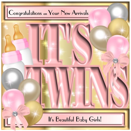 New Baby Pink - Its Twins! by Davina Rundle