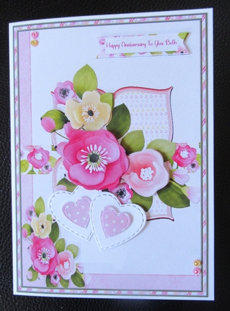 pink and lemon rose A5 by Davina Rundle