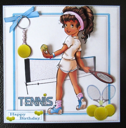 Anyone for tennis  8x8 & A4 mini kit by Davina Rundle