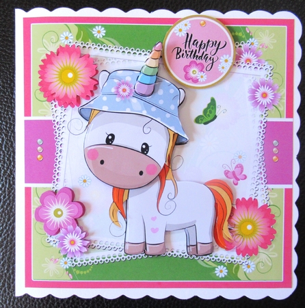 Pretty Spring Unicorn by Davina Rundle