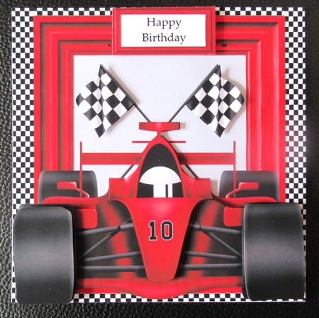 Formula Race Car - Red by Davina Rundle