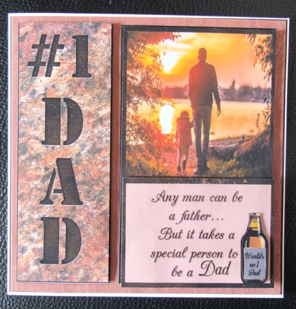 8x8 Special person DAD mini kit by Davina Rundle
