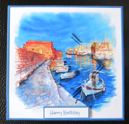 Boats at the Marina 6x6 by Davina Rundle