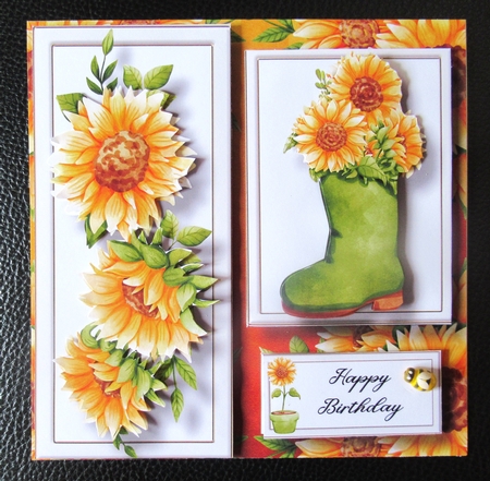 Sunflower Gardening - Welly Boot by Davina Rundle