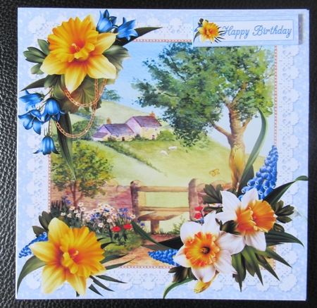 8x8 Dance of the daffodils on the farm mini kit by Davina Rundle
