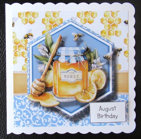 8x8 Honey Bees Mini Decoupage Kit - x5 A4 sheets  by Davina Rundle