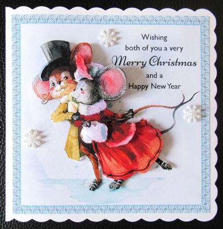 Christmas mice skaters by Davina Rundle
