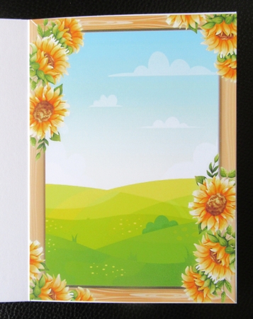 Sunflower Insert Blank by Davina Rundle