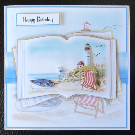 Life is a Beach...Lighthouse and Boat by Davina Rundle