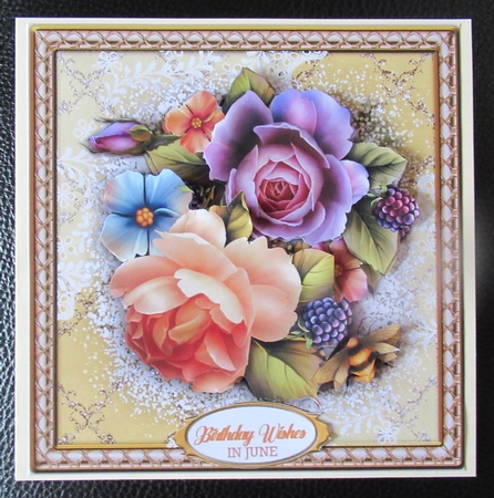 8x8 Mini Kit Beautiful Englsh Roes  by Davina Rundle
