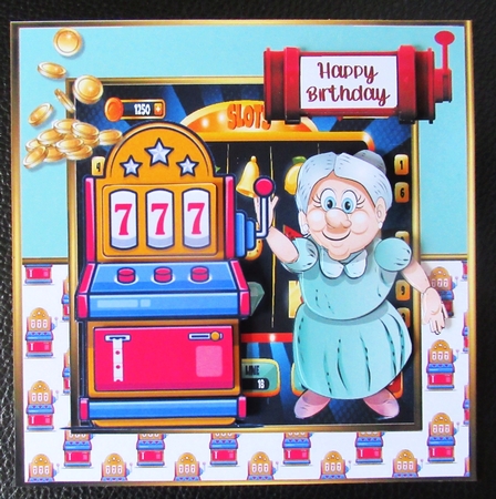 Phylis plays the slot machines by Davina Rundle