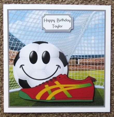 Football Mad for Birthday or Fathers Day by Davina Rundle