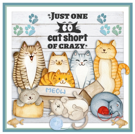 ONE CAT SHORT OF CRAZY by Davina Rundle