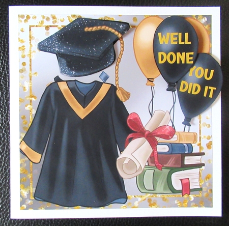 Graduation card front by Davina Rundle