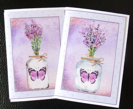 2 Lavender themed notelets 1 by Davina Rundle