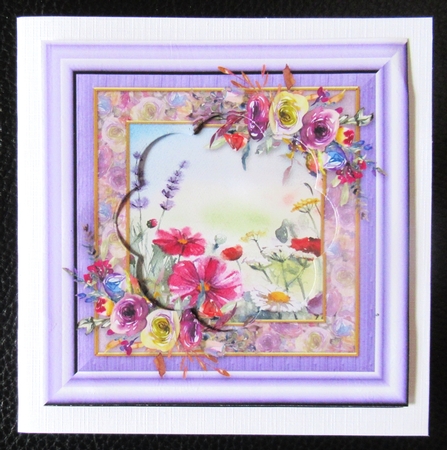 3 Lilac its all about the flowers card front/toppers by Davina Rundle