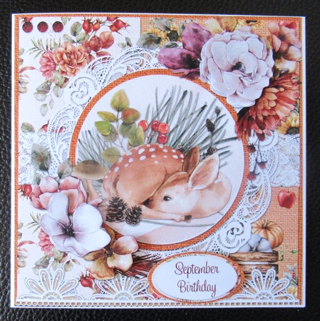 Hello Autumn 4 Forest Faun: 7 x 7 Card Mini Kit, 6 Sheets by Davina Rundle