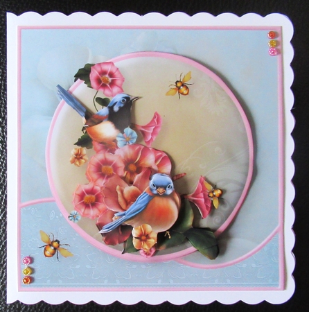 Birds and Bees - Decoupage Card Mini Kit by Davina Rundle