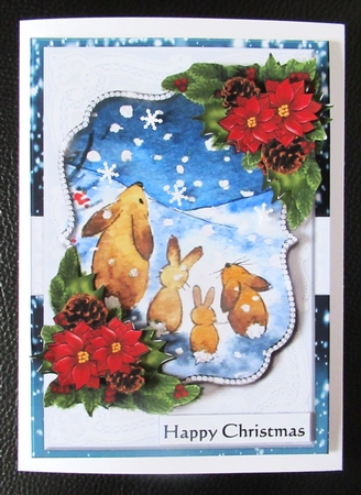 Christmas Bunnies Mini Kit by Davina Rundle