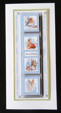 Lge DL Christmas Quad Frame - Once In The Forest by Davina Rundle