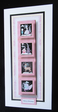 Lge Dl Christmas Quad Frame - Sparkle Unicorn by Davina Rundle