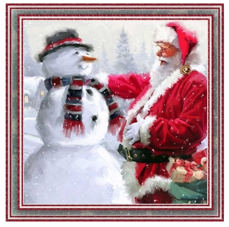 Santa & The Snowman Mini Kit #4    by Davina Rundle