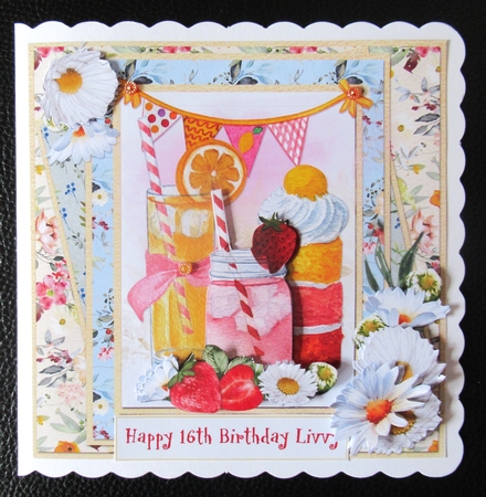Sunny Summertime 1: Garden Party 7 x 7 Card Mini Kit, 6 Sheets by Davina Rundle