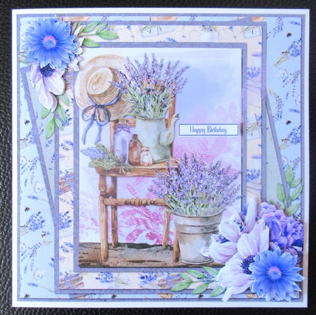 Sunny Summertime 2: Lavender Decor 7 x 7 Card Mini Kit, 6 Sheets by Davina Rundle