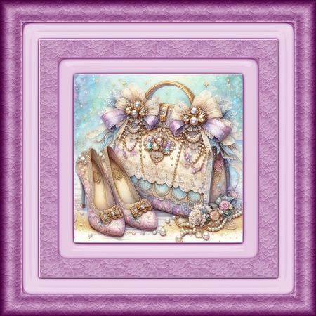 Lace Glass Frames-Sweet by Davina Rundle