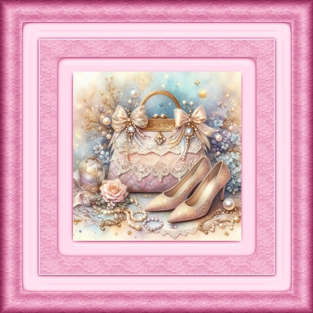 Lace Glass Frames-Sweet by Davina Rundle