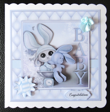 Bunny Baby Boy Mini Kit by Davina Rundle