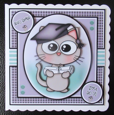 Graduation Cat Mini Kit by Davina Rundle