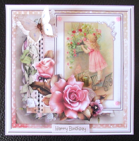 Smelling the flowers 7x7 by Davina Rundle
