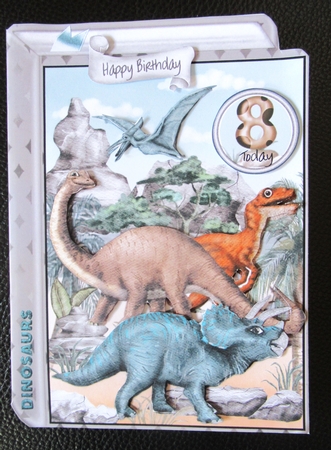 Dinosaur Book 03 Shaped Mini Page Kit by Davina Rundle