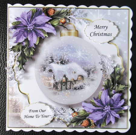 The Christmas Cottage Bauble 1 by Davina Rundle