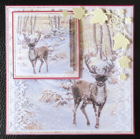 Christmas Reindeer 7.45x7.45 Mini Kit by Davina Rundle