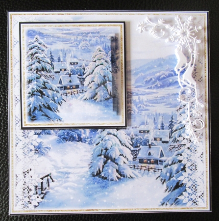 Christmas Village in the Valley 7.45x7.45 Mini Kit by Davina Rundle