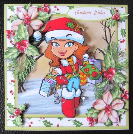 8x8 Mini Kit, Shopping In The Snow by Davina Rundle