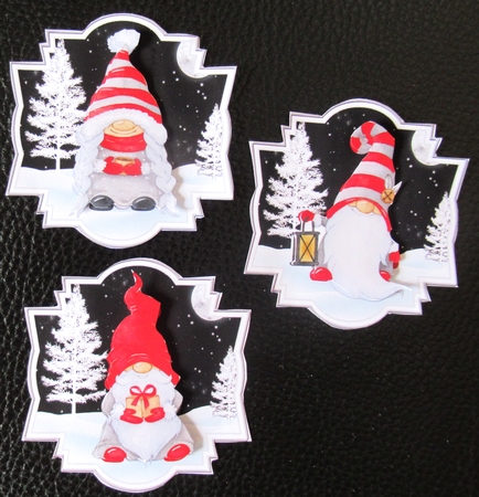 Christmas gnomes toppers by Davina Rundle