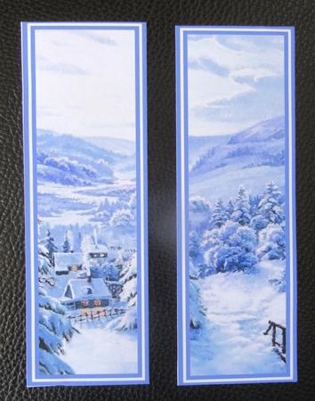 Winter Scene Bookmarks Sheet 7 by Davina Rundle