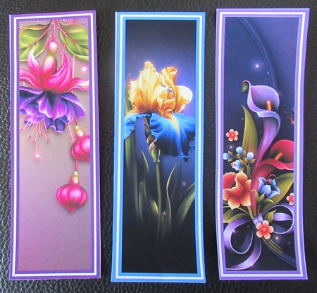 Beautiful Floral Bookmarks Sheet 6 by Davina Rundle