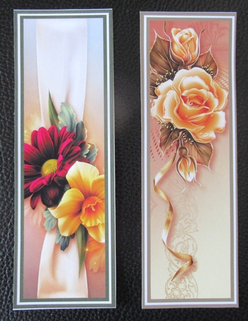 Beautiful Floral Bookmarks Sheet 14 by Davina Rundle