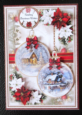 Christmas Cottage Baubles 02 Mini Page Kit by Davina Rundle