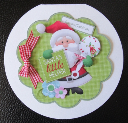 Santas little helper scallop by Davina Rundle