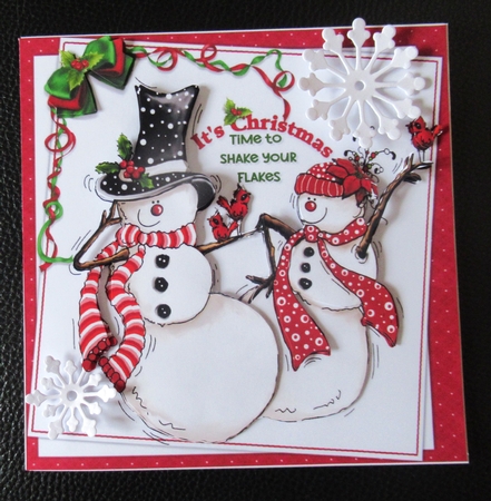 Shake your flakes its Christmas 8x8 & A5 mini kit by Davina Rundle