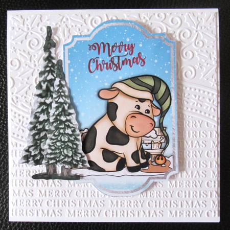 CHRISTMAS COWS GIFT TAGS - SET OF 12 by Davina Rundle